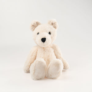 Wonderlings Hachiko Dog plush toy, front view.