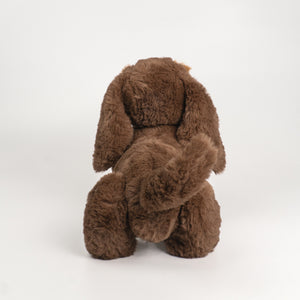 Wonderlings Lump Dachshund Dog plush toy, medium size, back view.